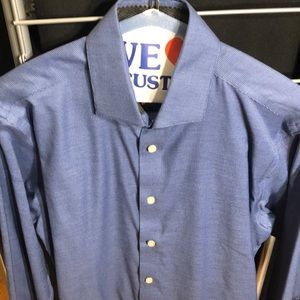 Kenneth Cole navy blue dress shirt: 16; 32/33